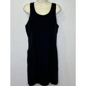 Sweaty Betty Power Workout Tennis Dress Black Womens Size L/XL Pickleball Shorts